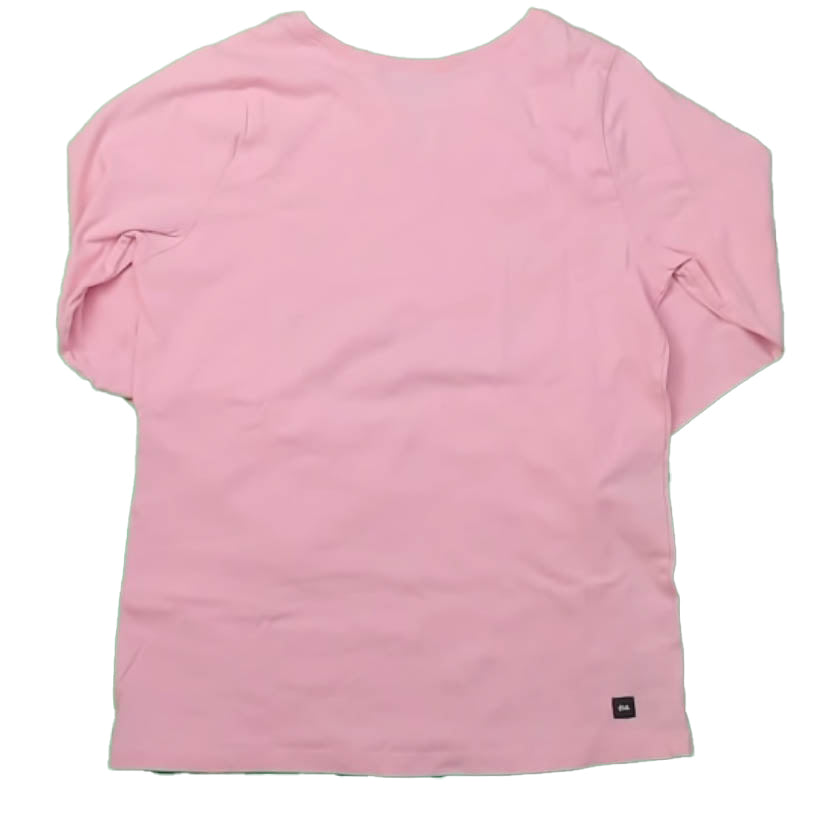 Tea Collection Girls Pink Dog Long Sleeve T-Shirt Size: 12 Years Pink Dog