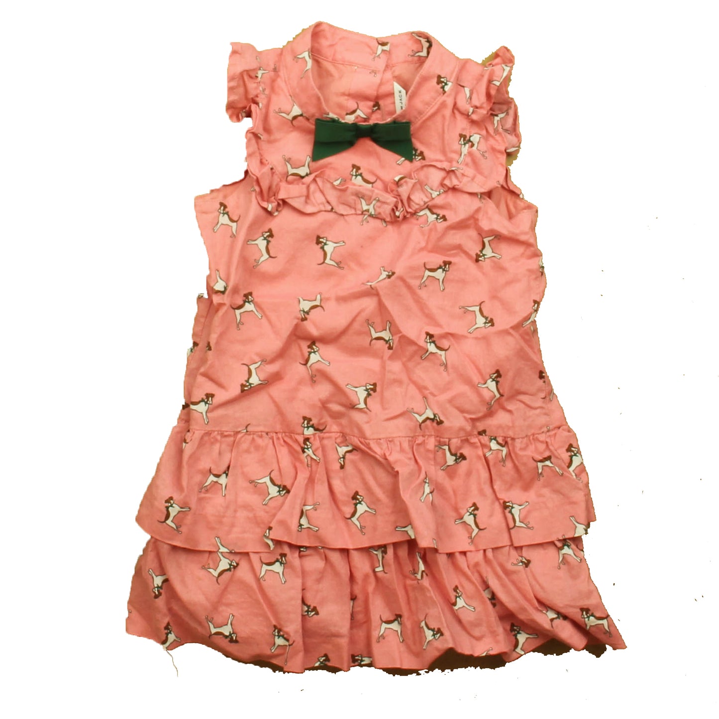 Janie and Jack Girls Pink Dogs Dress Size: 2T Pink Dogs