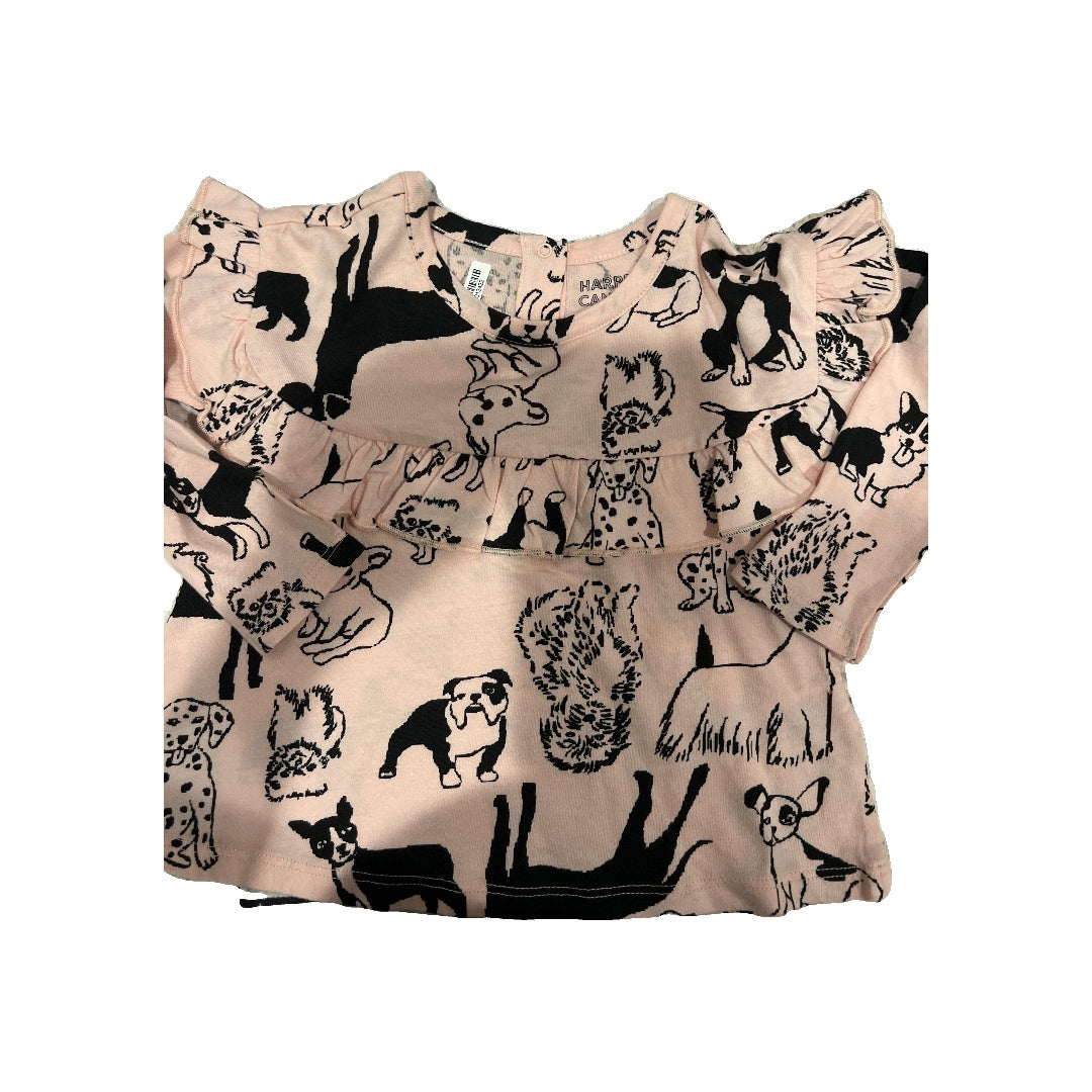 Harper Canyon Girls pink | Dogs Long Sleeve Shirt Size: 12 months pink | Dogs