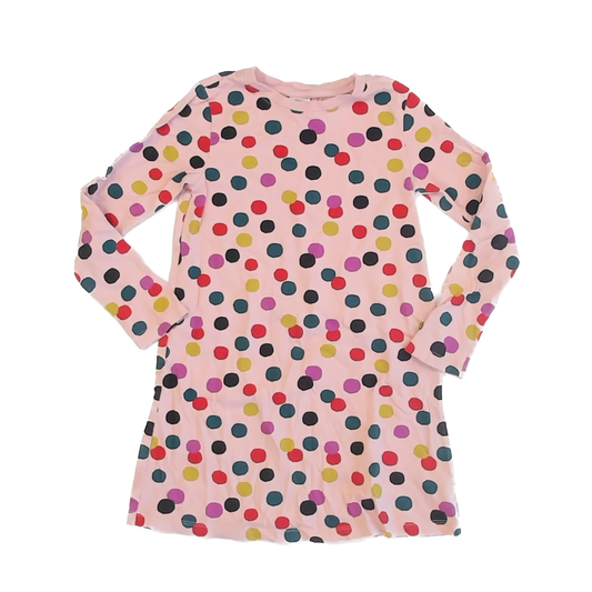 Hanna Andersson Girls Pink Dots Dress Size: 8 Years Pink Dots