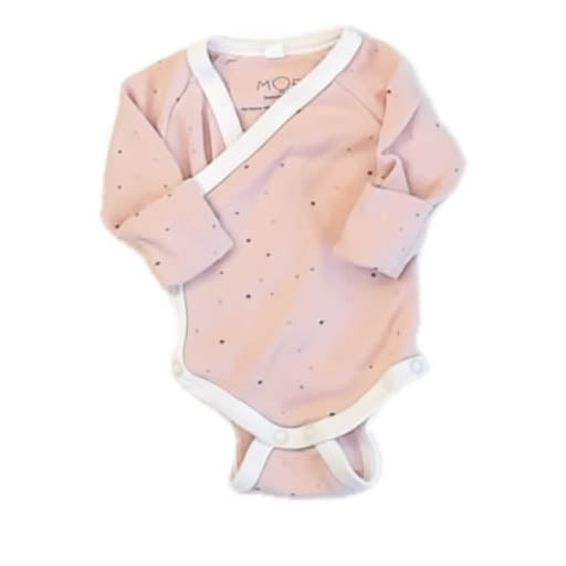 Mori Girls Pink Dots Onesie Size: Newborn Pink Dots