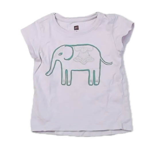 Tea Collection Girls Pink Elephant T-Shirt Size: 3T Pink Elephant