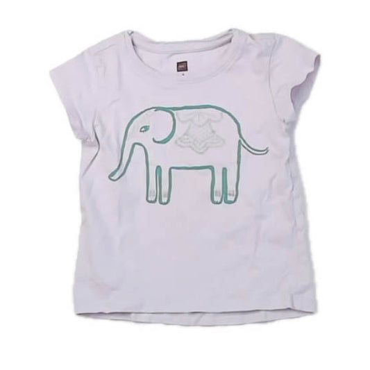 Tea Collection Girls Pink Elephant T-Shirt Size: 3T Pink Elephant