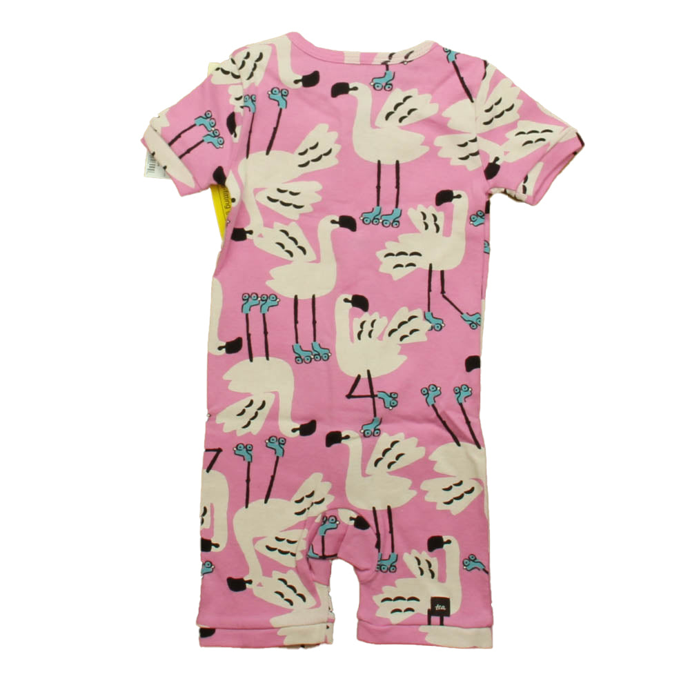 Tea Girls Pink Flamingo 1-piece Non-footed Pajamas Size: 12-18 Months Pink Flamingo