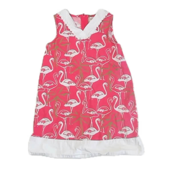 Gymboree Girls Pink Flamingos Dress Size: 5T Pink Flamingos