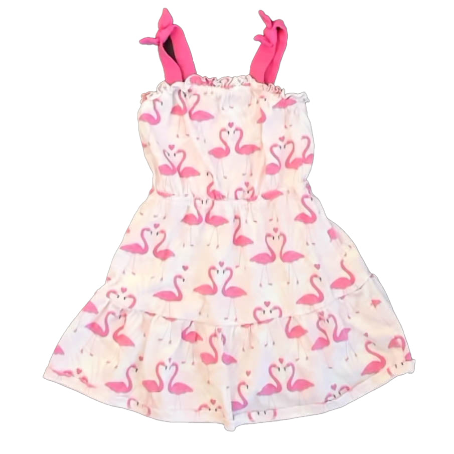 The Children's Place Girls Pink Flamingos Dress Size: 4T Pink Flamingos