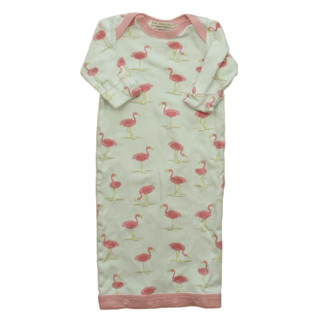 Beaufort Bonnet Co Girls Pink Flamingos Nightgown Size: 0-3 Months