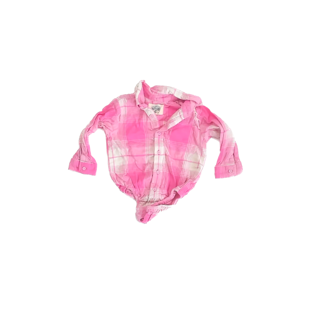 Outdoor Kids Girls Pink Flannel Romper Size: 18 Months Pink Flannel