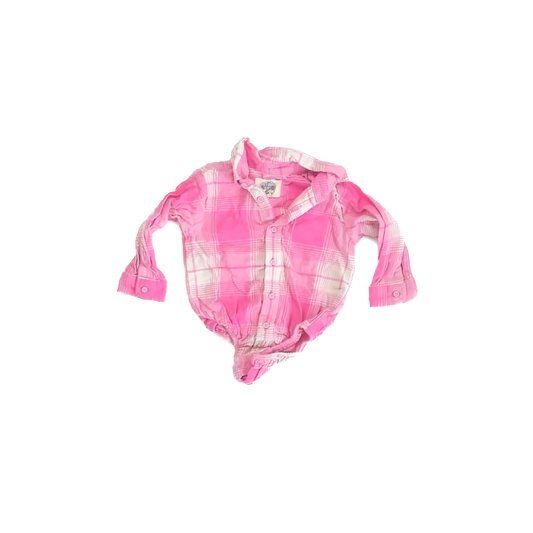 Outdoor Kids Girls Pink Flannel Romper Size: 18 Months Pink Flannel
