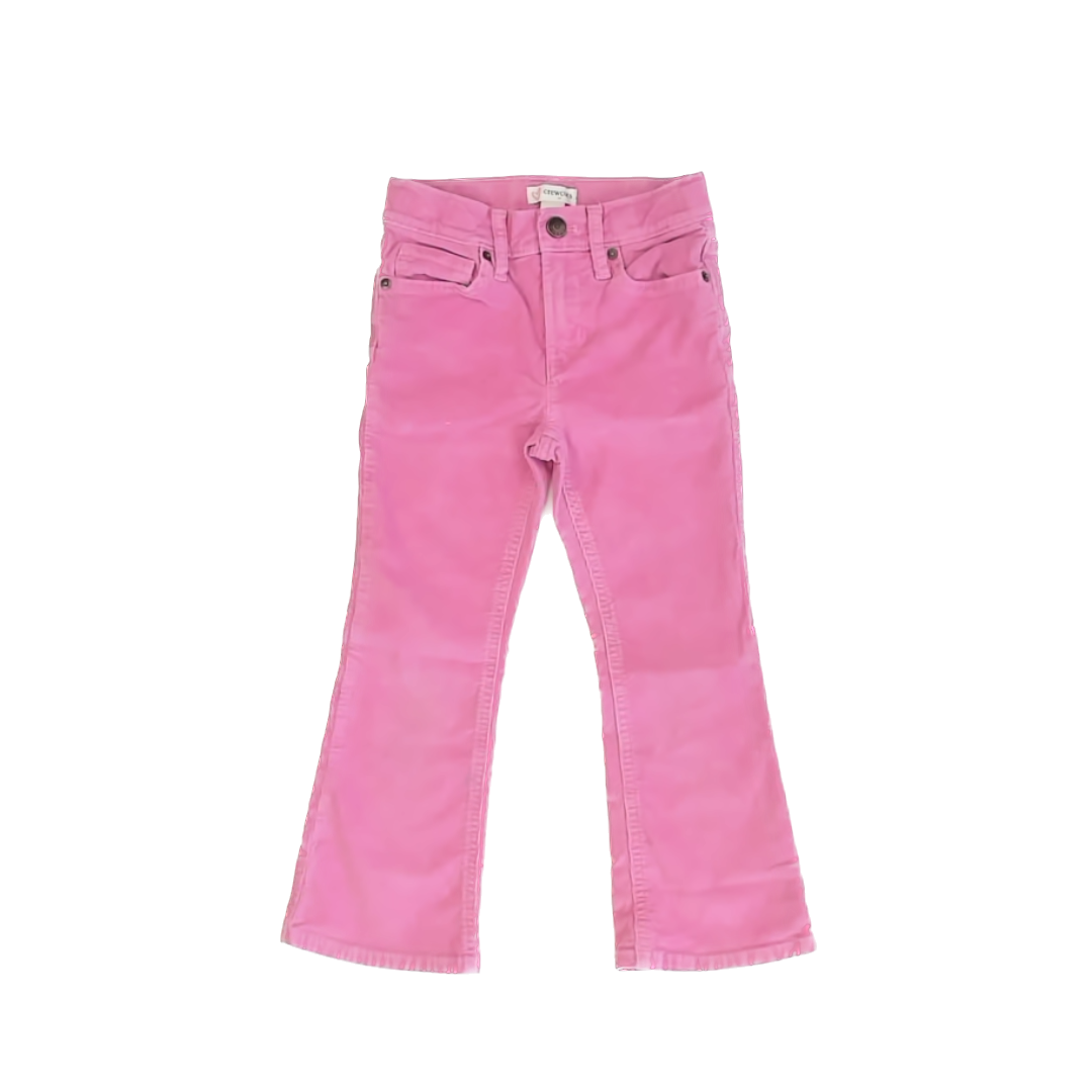 Crewcuts Girls Pink Flared Corduroy Pants Size: 6 Years Pink Flared