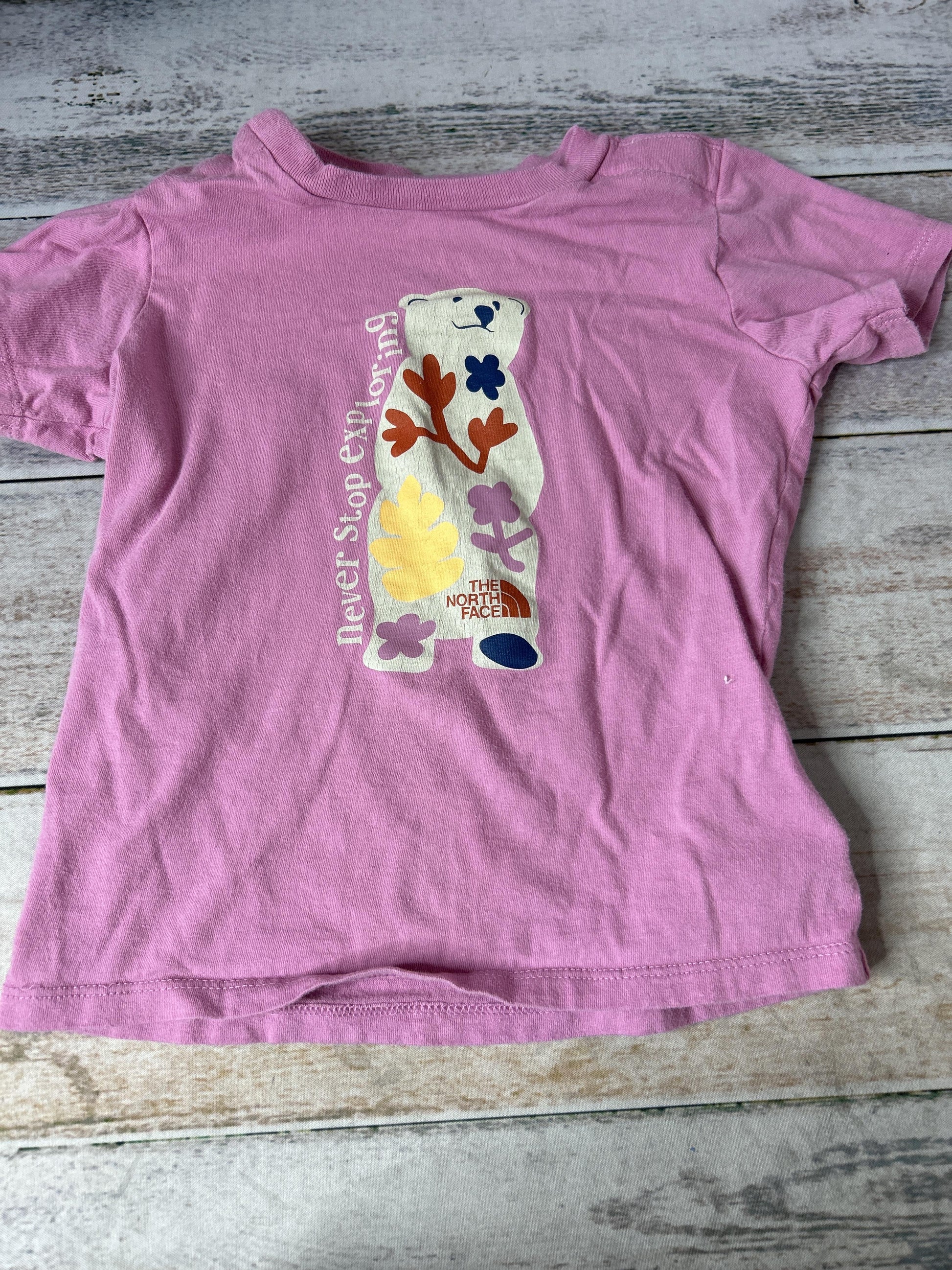 Girls Pink floral | animals Short Sleeve Shirt Size: 18-24 months Pink floral | animals