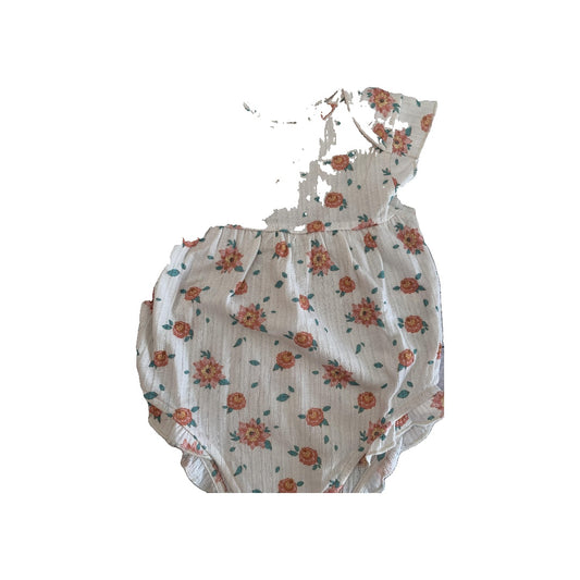 Louise Misha Girls Pink floral | cream Romper Size: 24 months Pink floral | cream