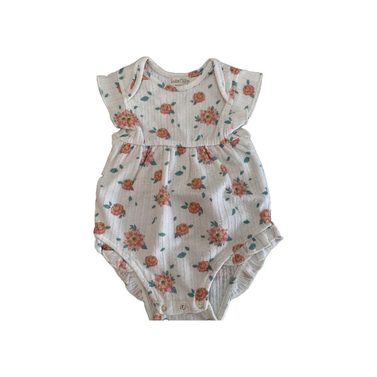 Louise Misha Girls Pink floral | cream Romper Size: 6 months Pink floral | cream