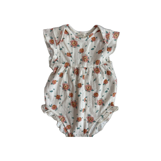 Louise Misha Girls Pink floral | cream Romper Size: 18 months Pink floral | cream