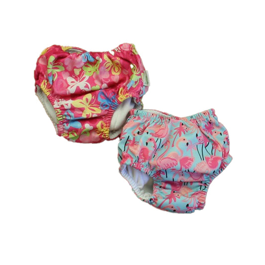 iPlay Girls Pink Floral | Flamingos 1-piece Swimsuit Size: 6 Months Pink Floral | Flamingos