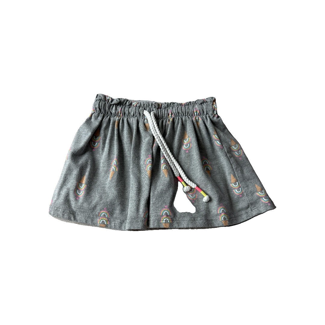 Cat & Jack Girls Pink floral | Grey Skirt Size: 2 years Pink floral | Grey