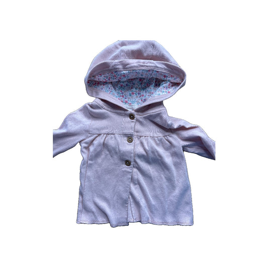 Carters Girls Pink floral | pink Hoodie Size: 6-9 months Pink floral | pink