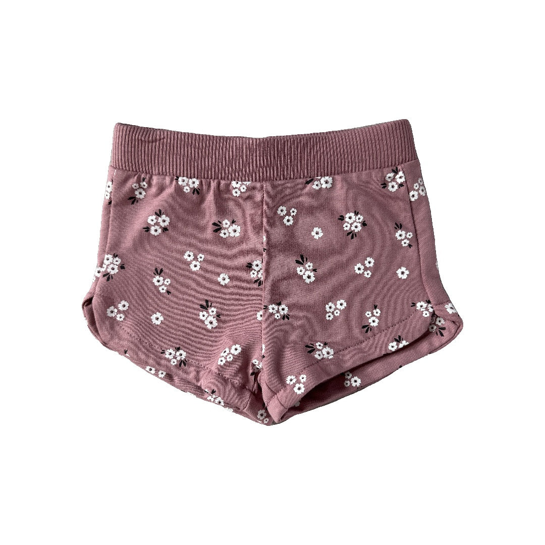 Petite Lem Girls Pink floral | pink Shorts Size: 12 months Pink floral | pink