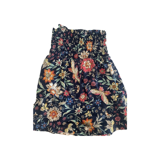 Gap Girls Pink floral | Royal Blue Dress Size: 18-24 months Pink floral | Royal Blue