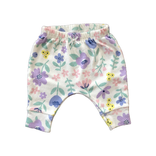 Carters Girls Pink floral | White Pants Size: Newborn Pink floral | White