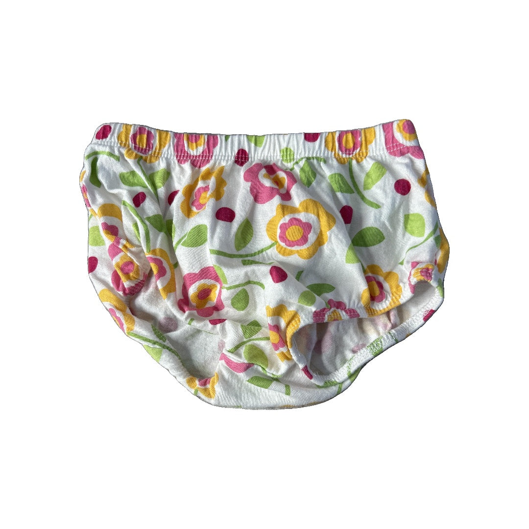 Girls Pink floral | Yellow Shirt Size: 6-9 months Pink floral | Yellow