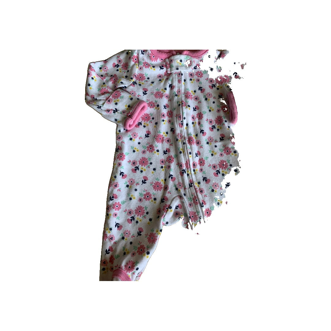 Girls Pink floral Pajamas Size: Newborn Pink floral
