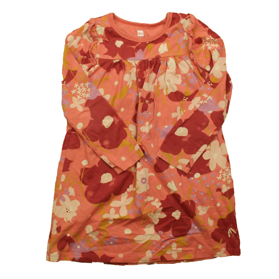 Tea Girls Pink Floral Dress Size: 5T Pink Floral