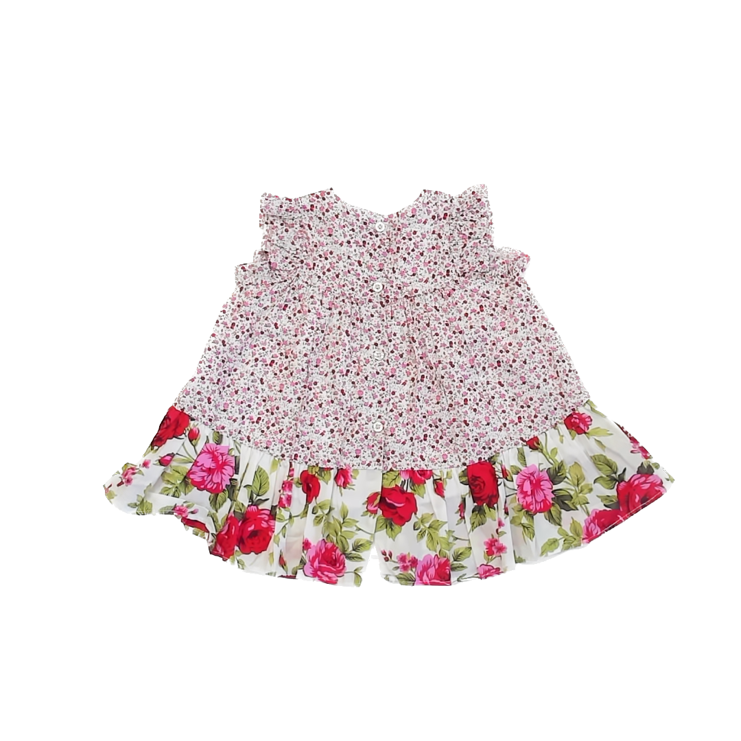 Marcela Girls Pink Floral Apparel Sets Size: 18 Months Pink Floral