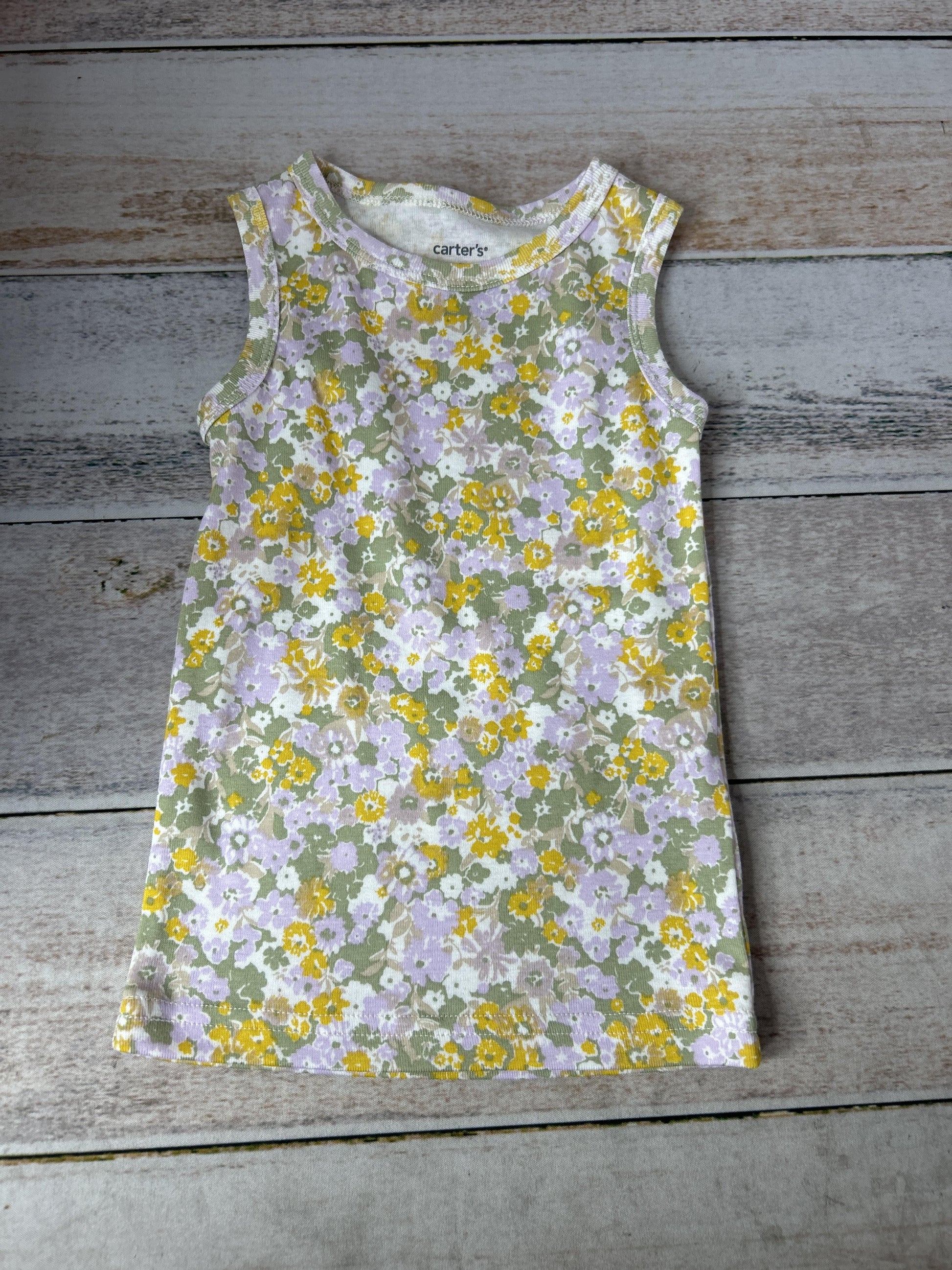 Girls Pink floral Tank Top Size: 2T Pink floral