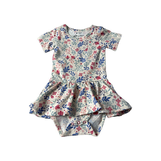 Lola & Taylor Girls Pink floral Dress Size: 18-24 months Pink floral