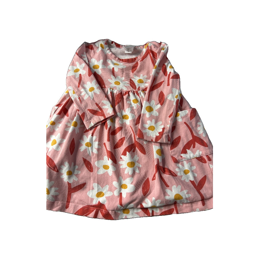 Hanna Andersson Girls Pink floral Dress Size: 18-24 months Pink floral
