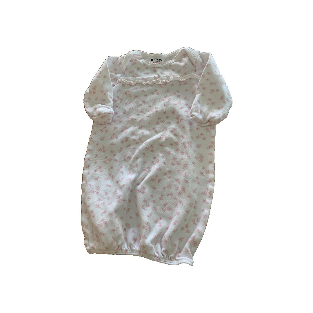 Girls Pink floral Sleepsack Size: 0-3 months Pink floral