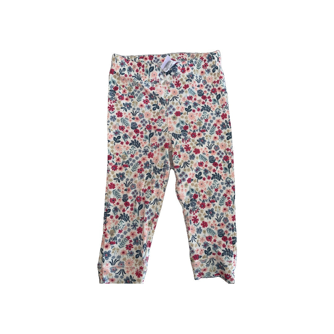 Girls Pink floral Pants Size: 12M Pink floral
