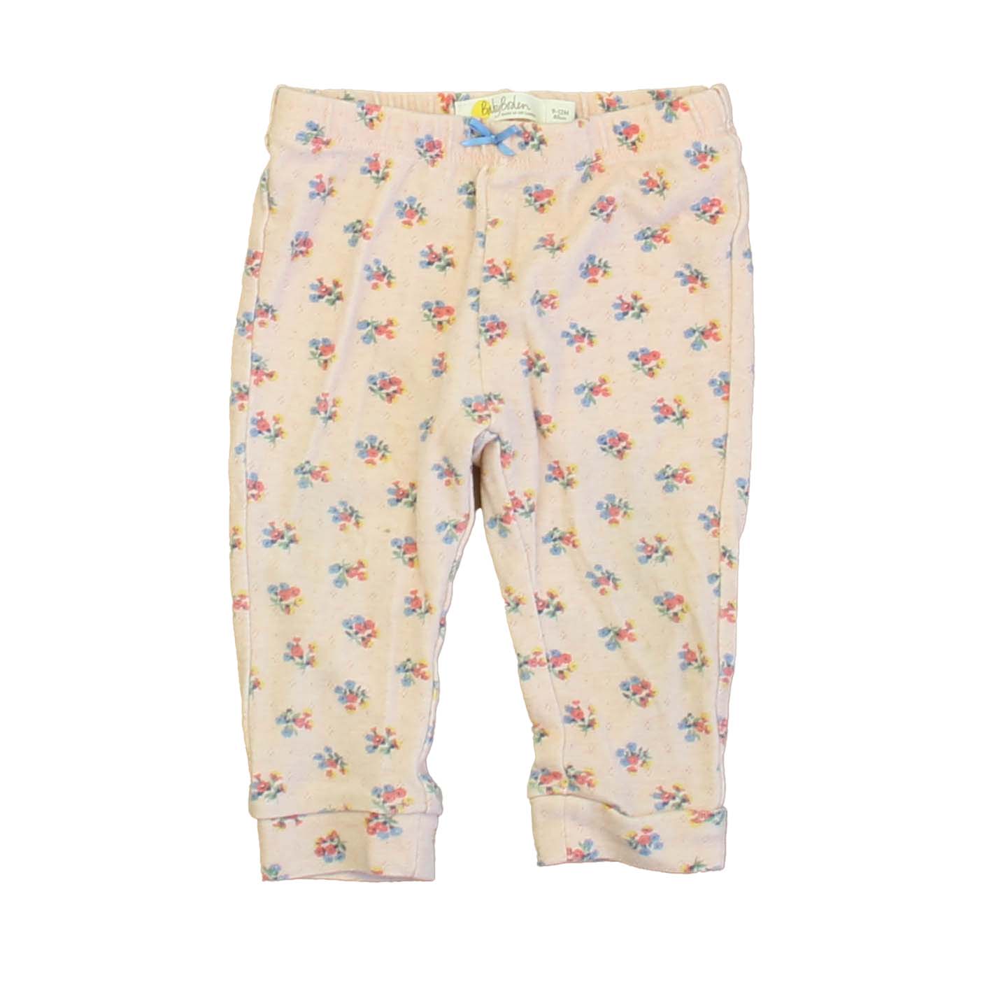 Boden Girls Pink Floral Leggings Size: 9-12 Months Pink Floral