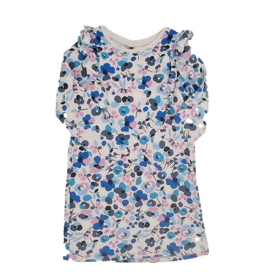 Tea Collection Girls Pink Floral Dress Size: 10 Years Pink Floral