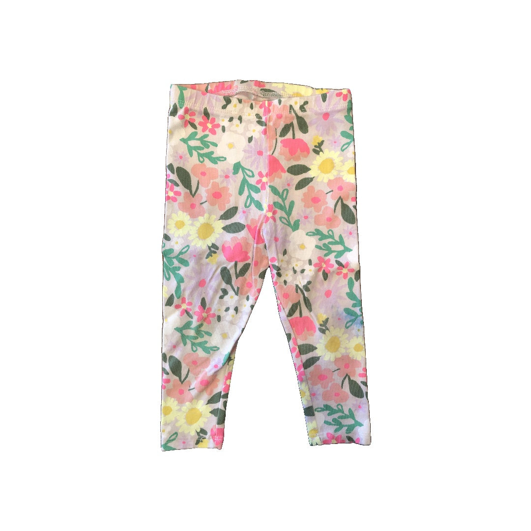 Cat & Jack Girls Pink floral Pants Size: 18 months Pink floral