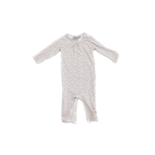 Wheat Girls Pink Floral Long Sleeve Outfit Size: 3 Months Pink Floral