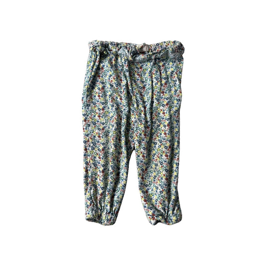 Zara Girls Pink floral Pants Size: 18 months Pink floral