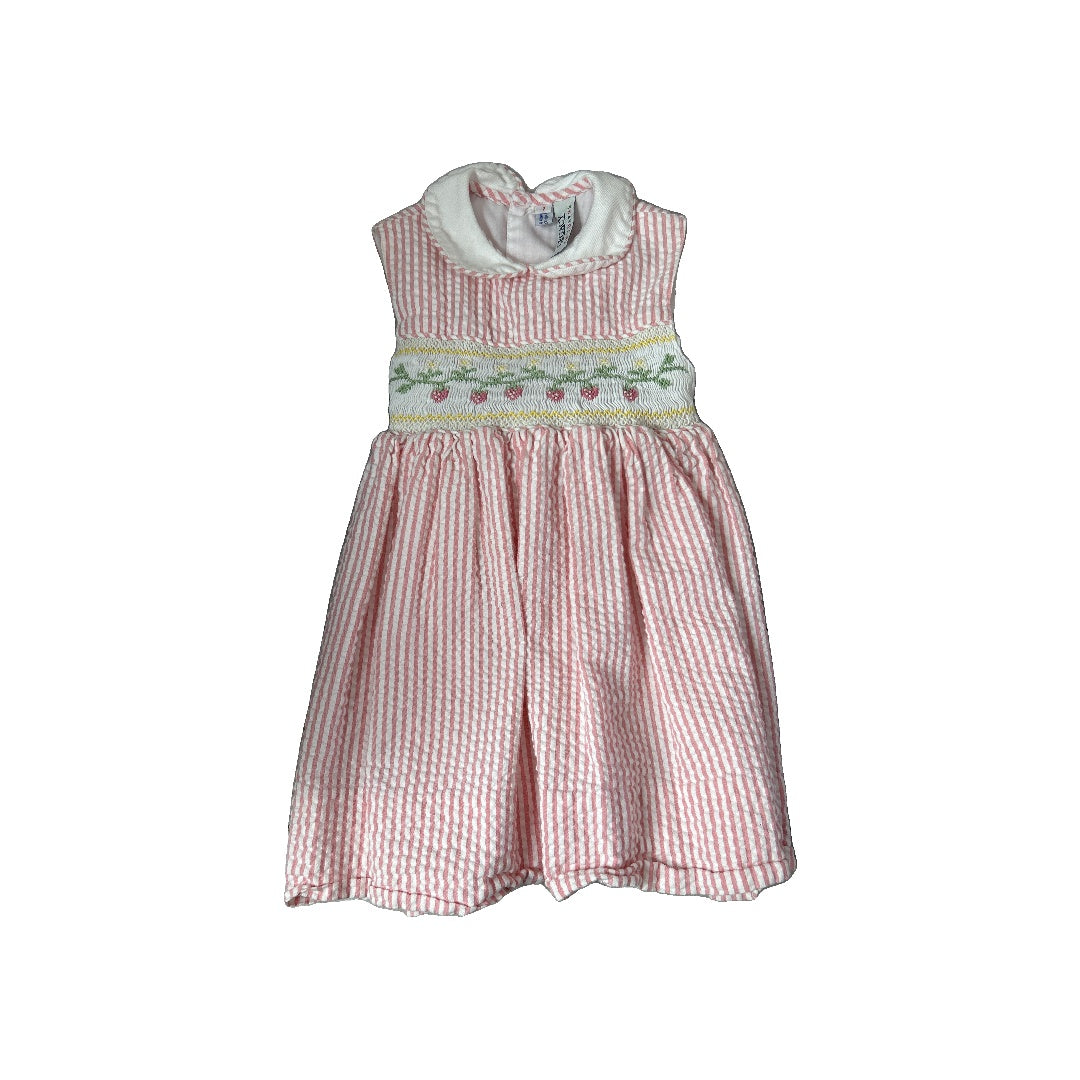 Girls Pink floral Button Down Short Sleeve Size: 12M Pink floral