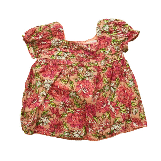 Tommy Bahama Girls Pink Floral Blouse Size: 24 Months Pink Floral