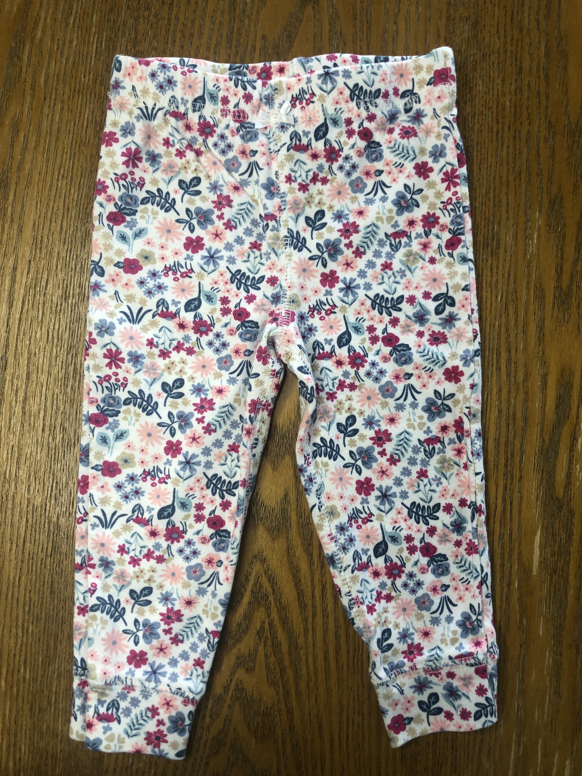 Carters Girls Pink floral Pants Size: 6-12 months Pink floral