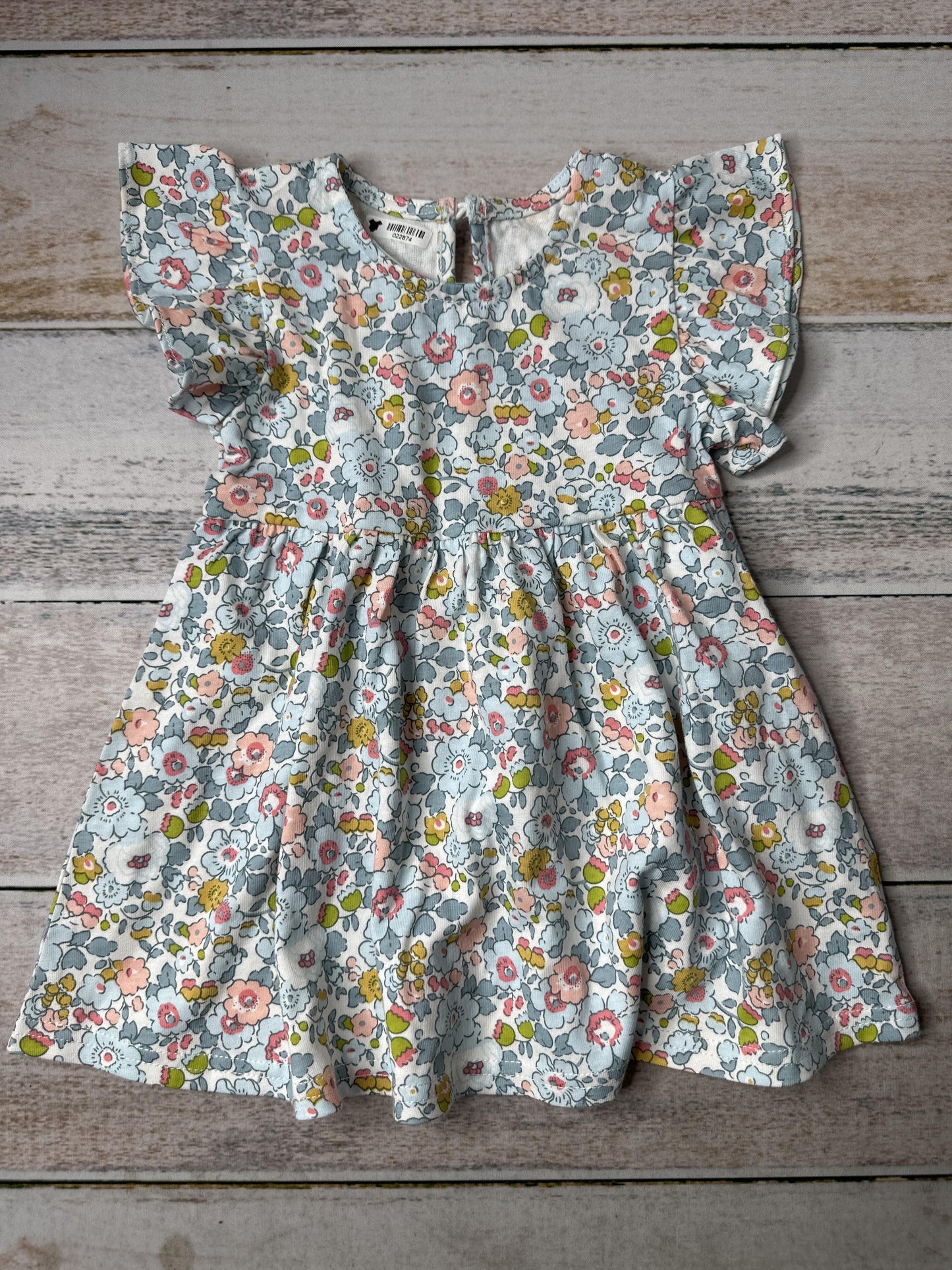Pureborn Girls Pink floral Dress Size: 3-6 months Pink floral