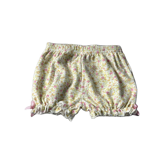 Girls Pink floral Shorts Size: 6-9 months Pink floral