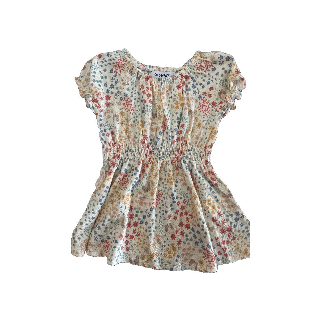 Old Navy Girls Pink floral Dress Size: 12-18 months Pink floral