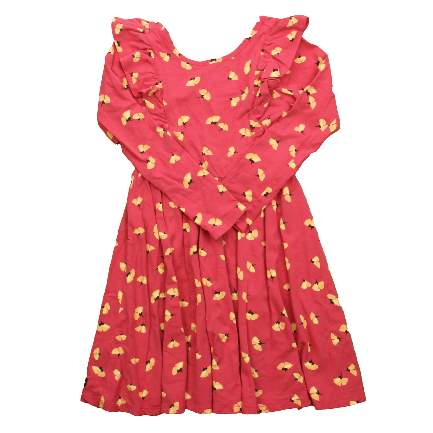 Tea Collection Girls Pink Floral Dress Size: 7 Years Pink Floral