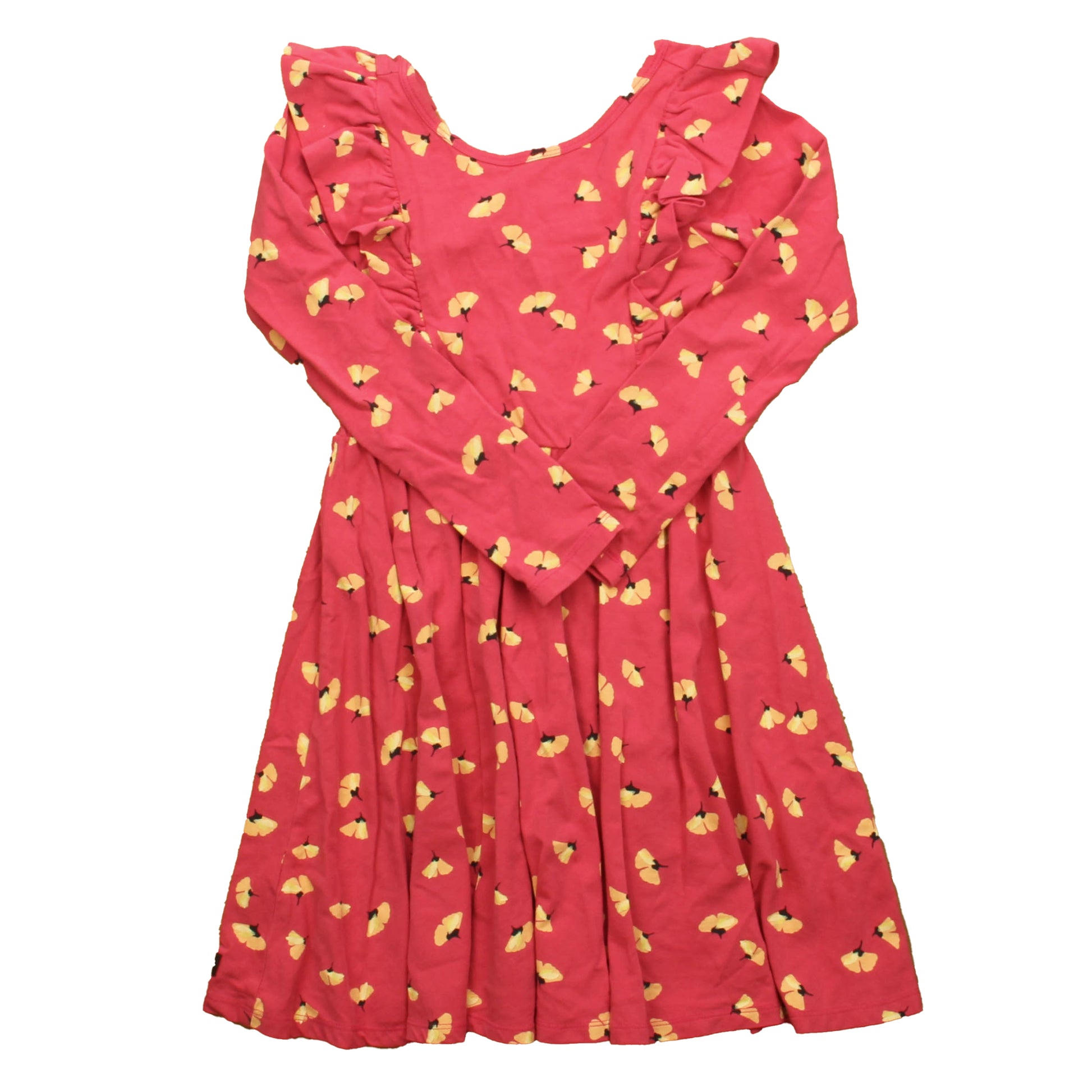 Tea Collection Girls Pink Floral Dress Size: 7 Years Pink Floral