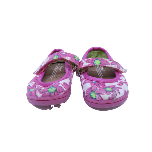 Toms Girls Pink | Floral Shoes Size: 3 Infant Pink | Floral