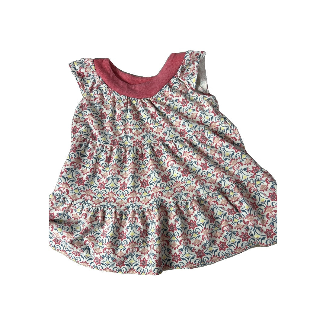 Girls Pink floral Dress Size: 6-12 months Pink floral
