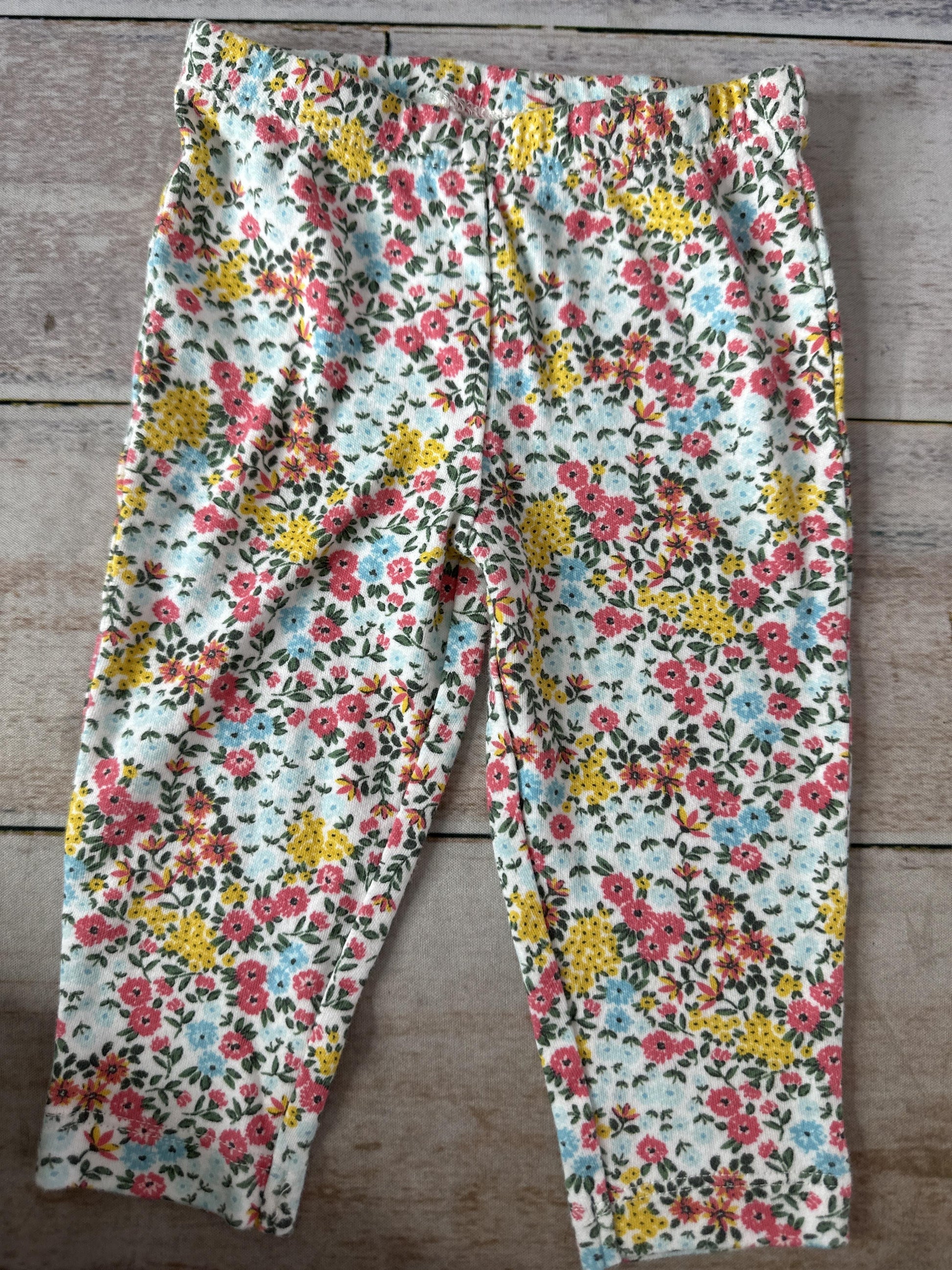 Carters Girls Pink floral Pants Size: 3-6 months Pink floral