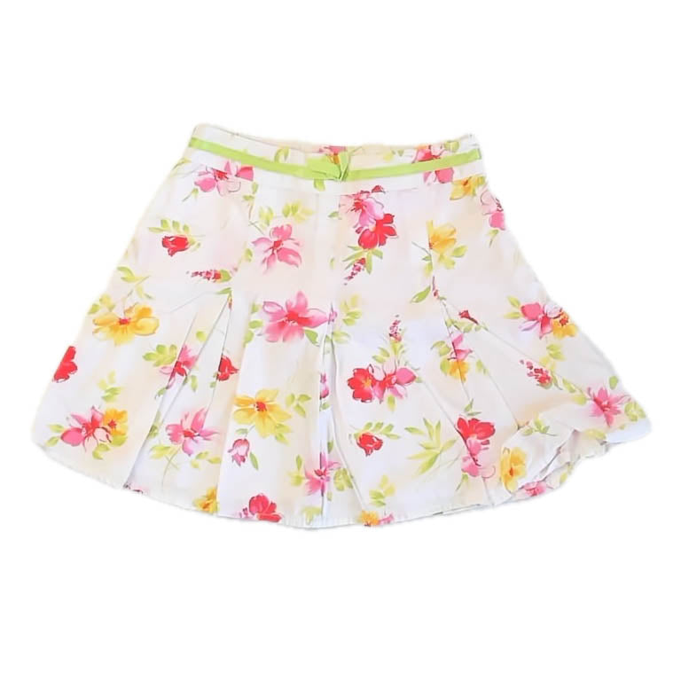 Unknown Brand Girls Pink Floral Skirt Size: 5T Pink Floral